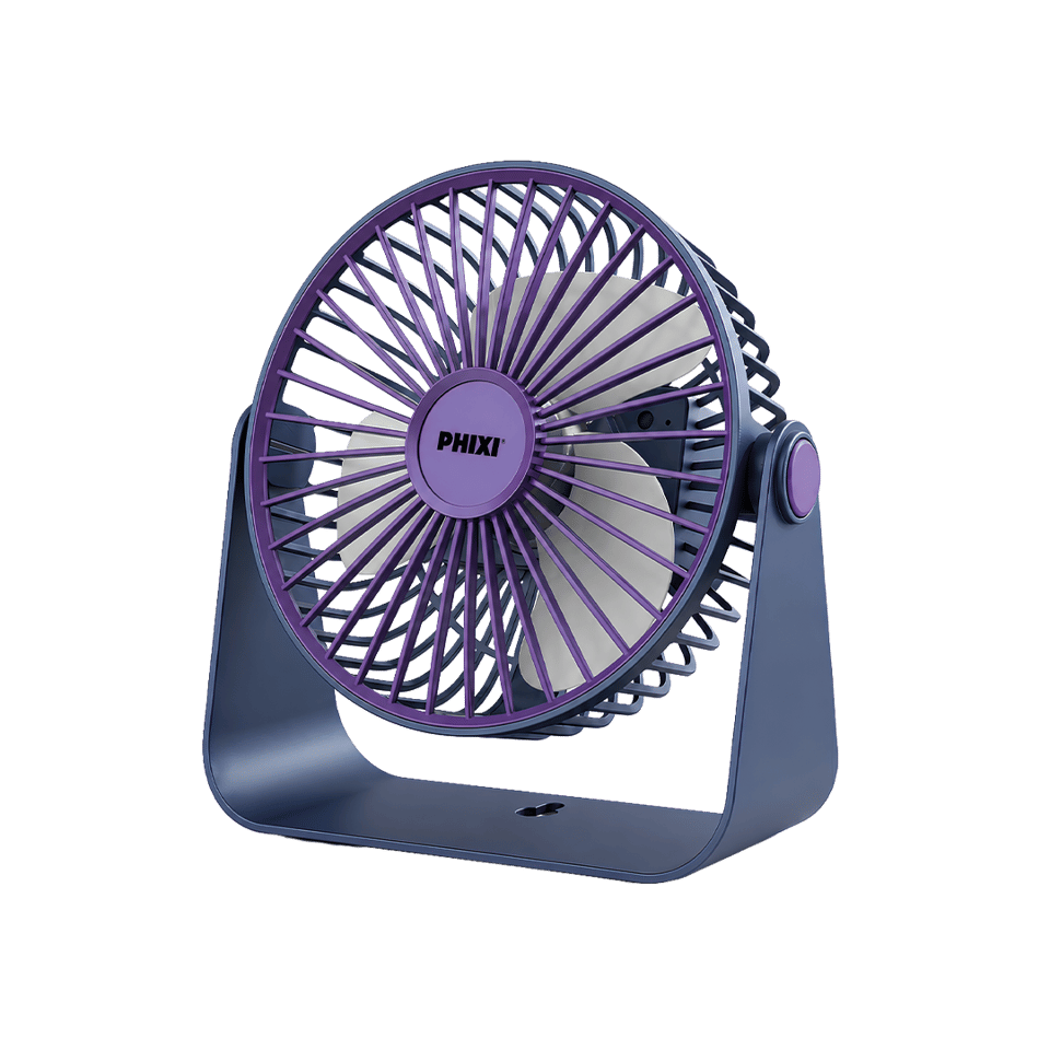 PHIXI Smart MF14 Şarjlı Ayarlanabilir Açılı Taşınabilir Masaüstü Fan
