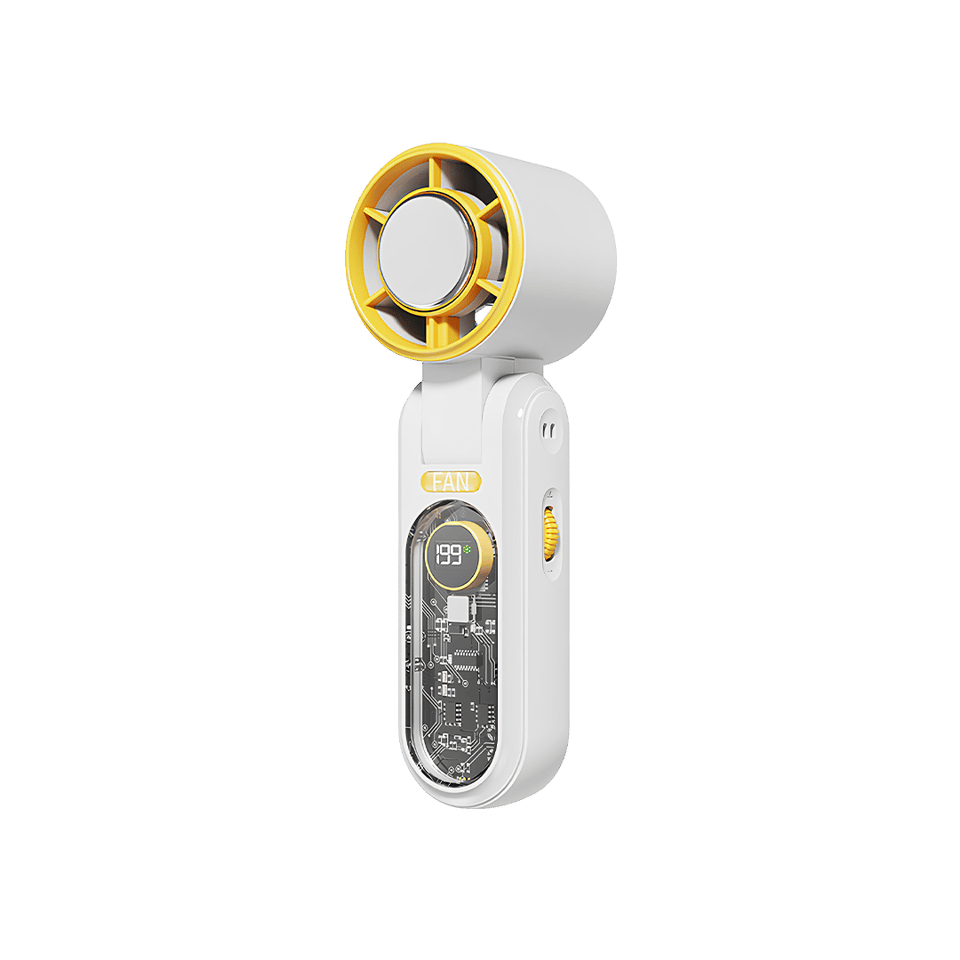 PHIXI Smart MF4 3000 mAh 199 Kademeli Dijital Göstergeli Şarjlı Taşınabilir Mini Fan