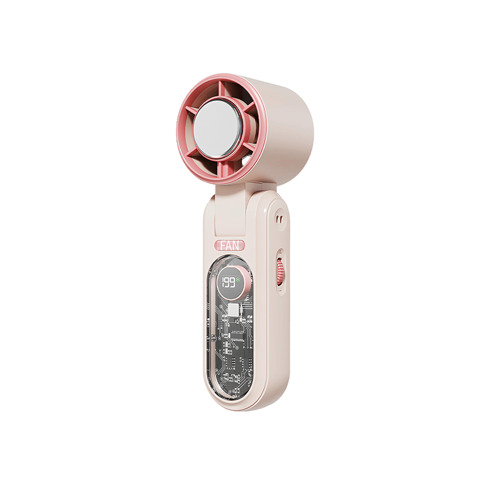 PHIXI Smart MF4 3000 mAh 199 Kademeli Dijital Göstergeli Şarjlı Taşınabilir Mini Fan
