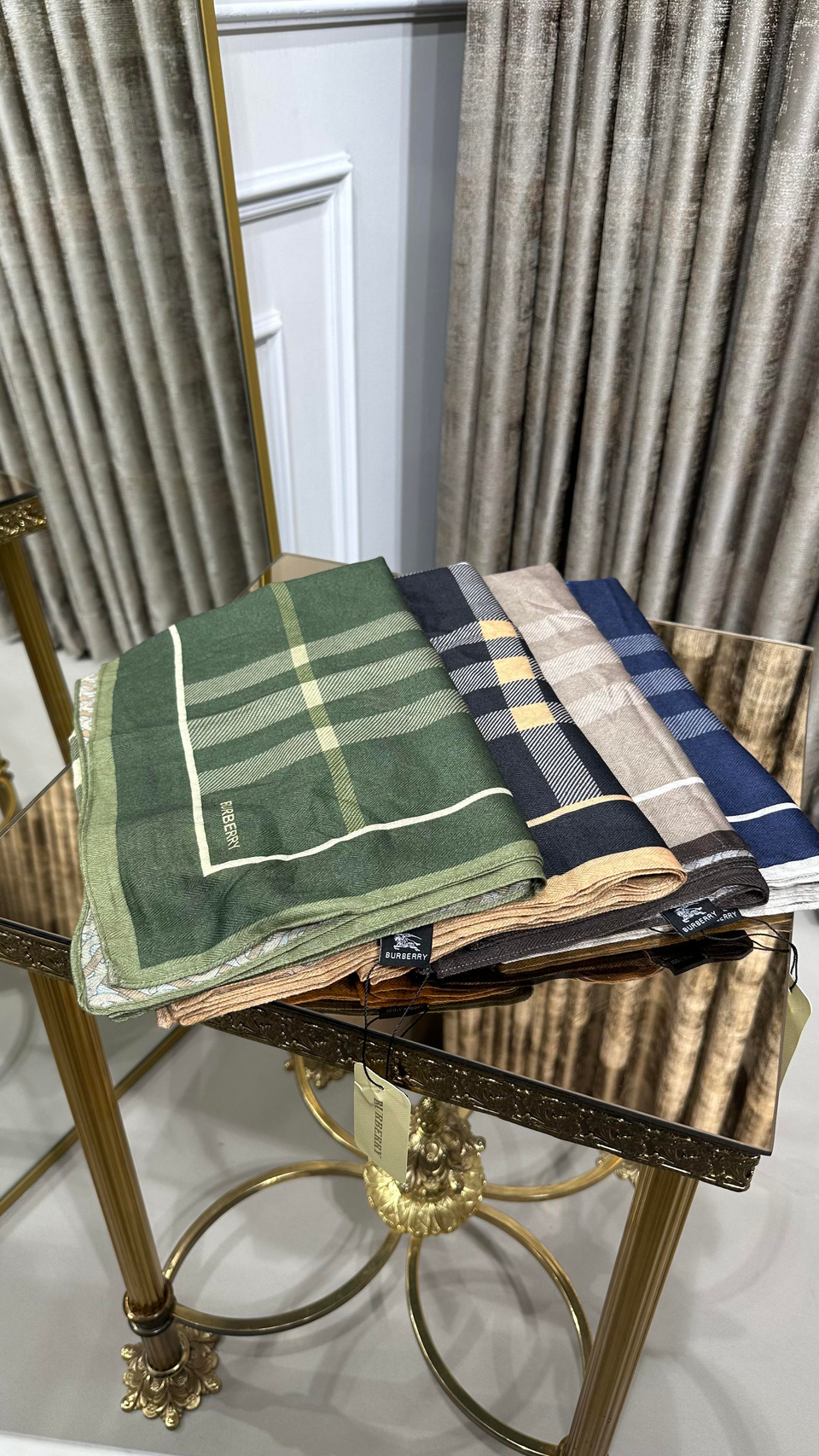 %100 BURB. DESEN YÜN ŞAL KAHVE