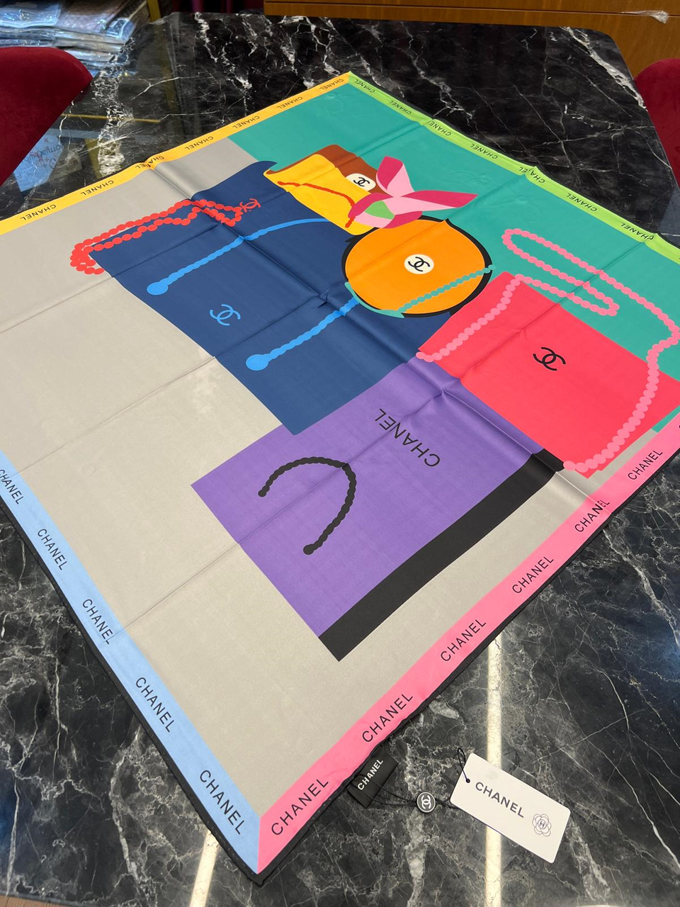 CHNL TWİL İPEK EŞARP