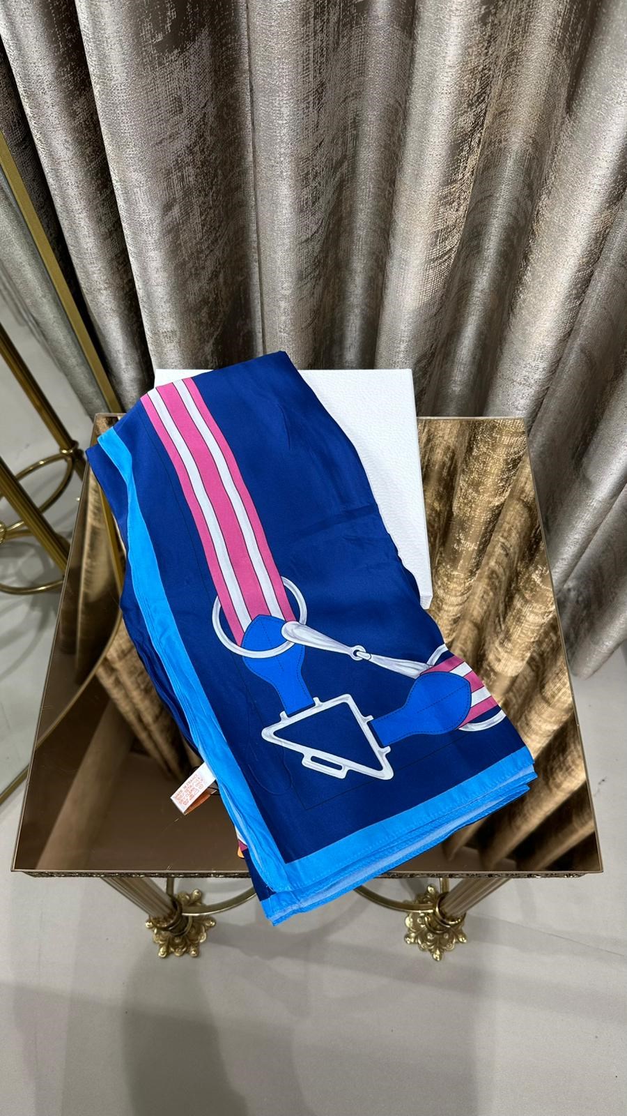 H İTHAL İPEK ŞAL MAVİ