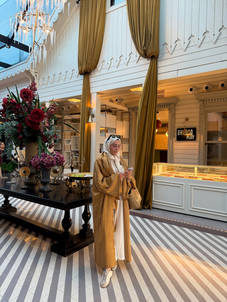 İTHAL KETEN TASARIM ABAYA SETİ HARDAL