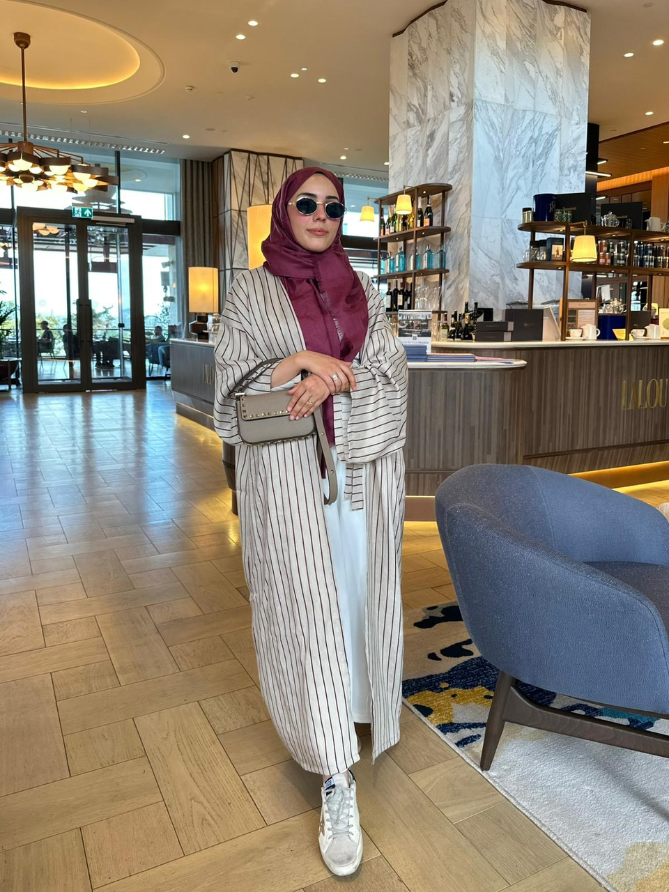 İTHAL KETEN TASARIM ABAYA SETİ KİREMİT