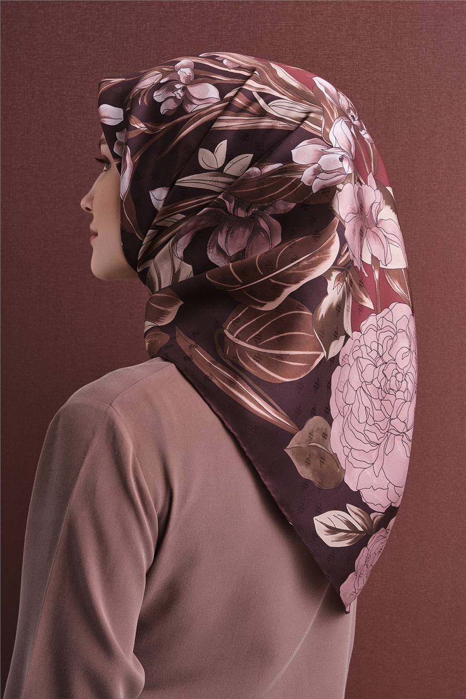 Armine Saf İpek Twill Eşarp 9608
