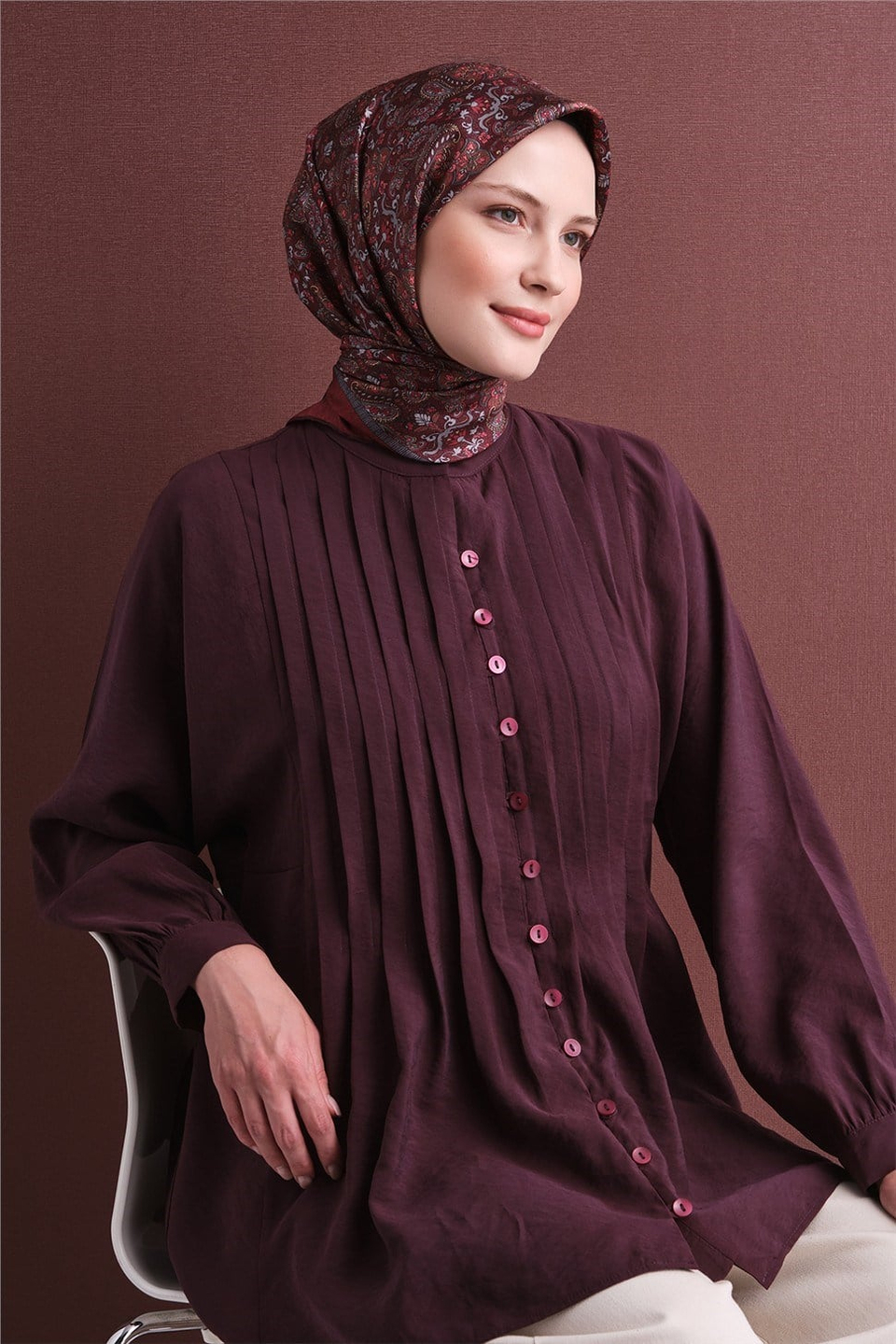 Armine Saf İpek Twill Eşarp 9609