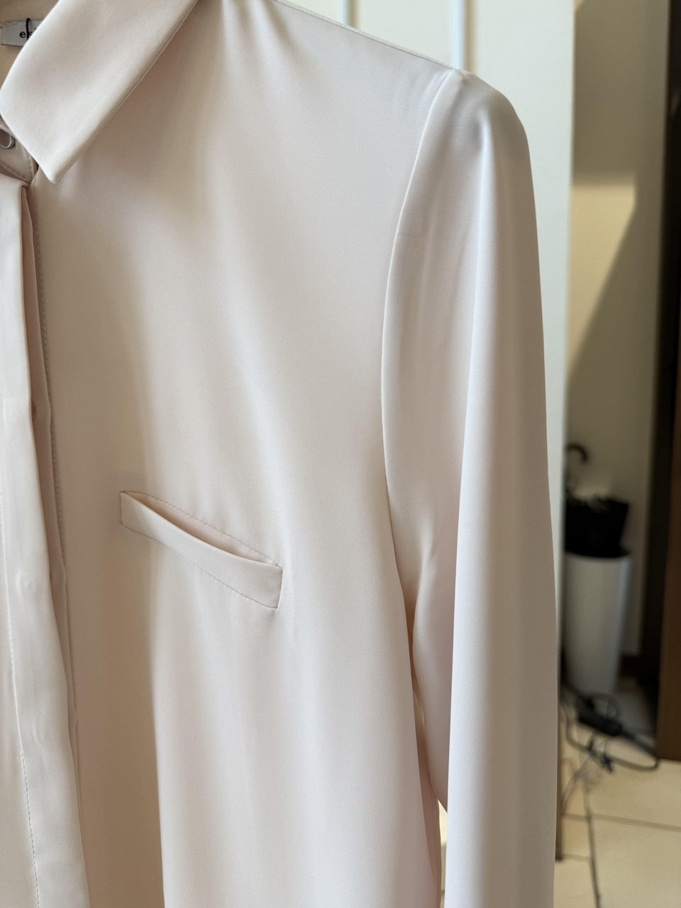 Esilastore Gizli Düğme Detaylı Tunik Bej