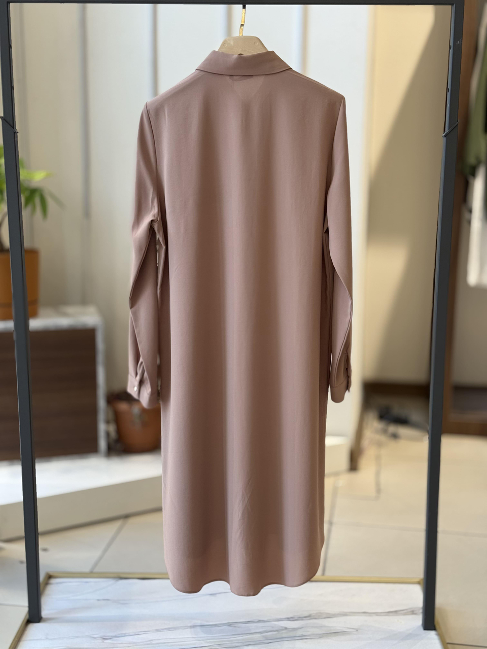 Esilastore Gizli Düğme Detaylı Tunik Camel