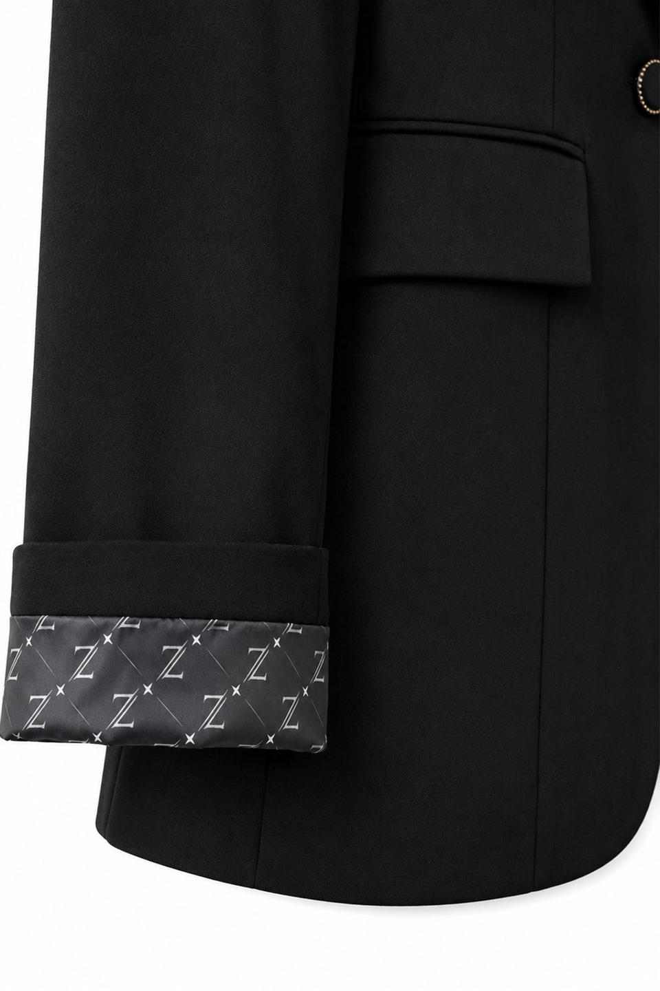 Kapaklı Cepli Tek Düğmeli Süet Blazer Siyah Ceket 0070