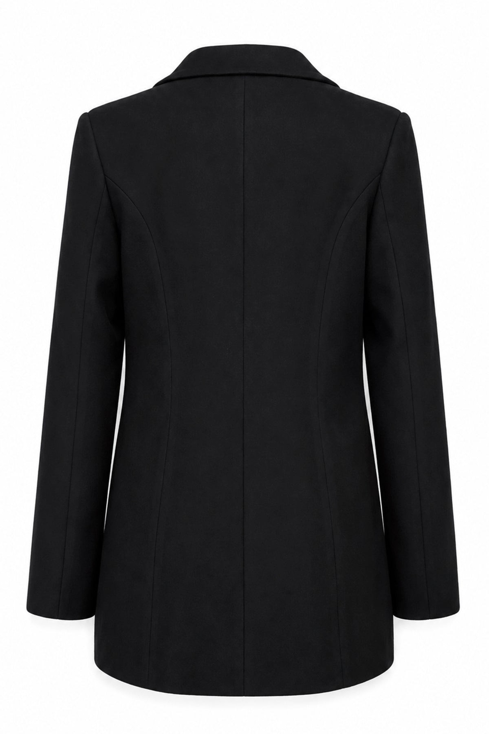 Kapaklı Cepli Tek Düğmeli Süet Blazer Siyah Ceket 0070
