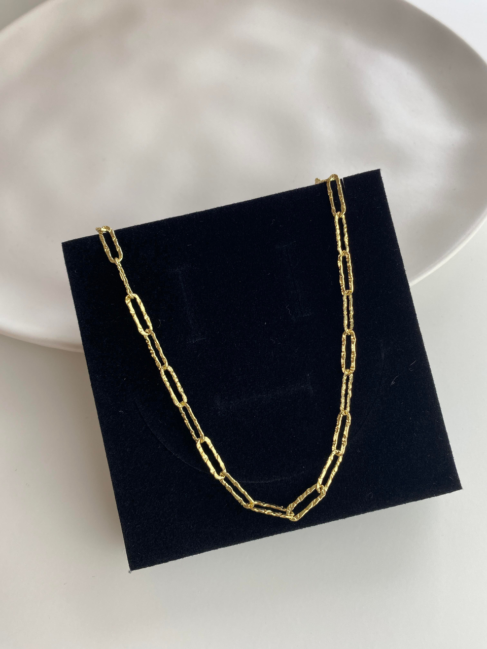 Motifli Ataç Kolye /Altın Kaplama