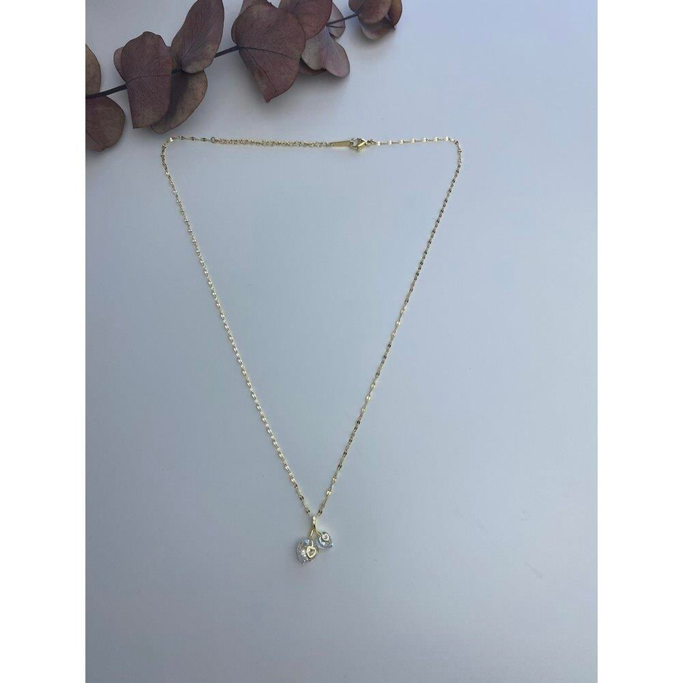  Taş uçlu kolye /14k kaplama