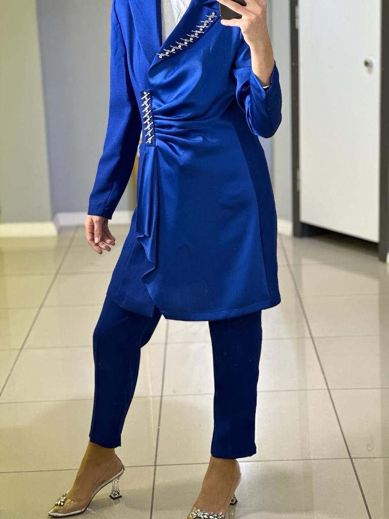 CLİO ÖNÜ TAŞLI CEKET PANTOLON TAKIM