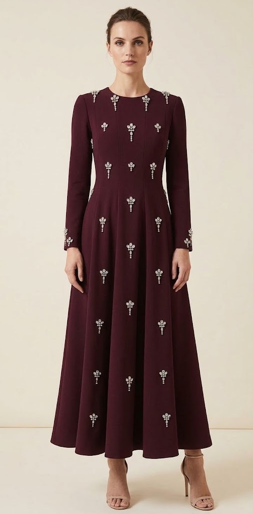JAMİLA SARAH KREP KARMEN DRESS ABİYE ELBİSE