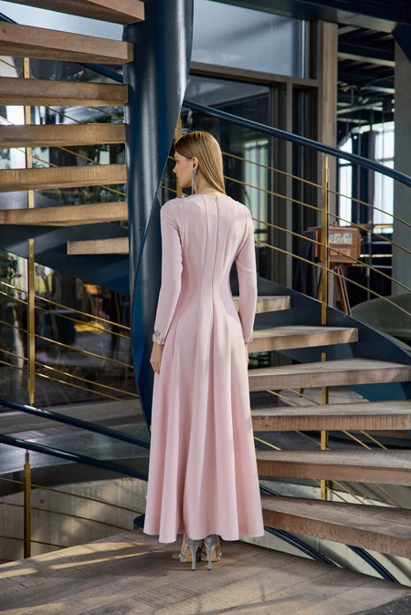 JAMİLA SARAH KREP KARMEN DRESS ABİYE ELBİSE