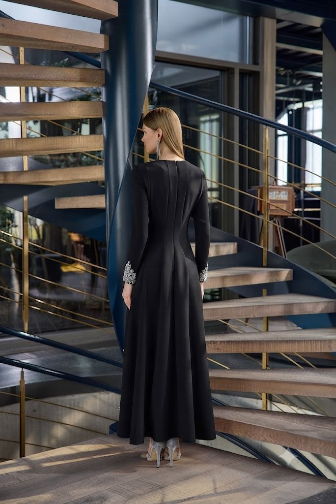 JAMİLA SARAH KREP KARMEN DRESS ABİYE ELBİSE