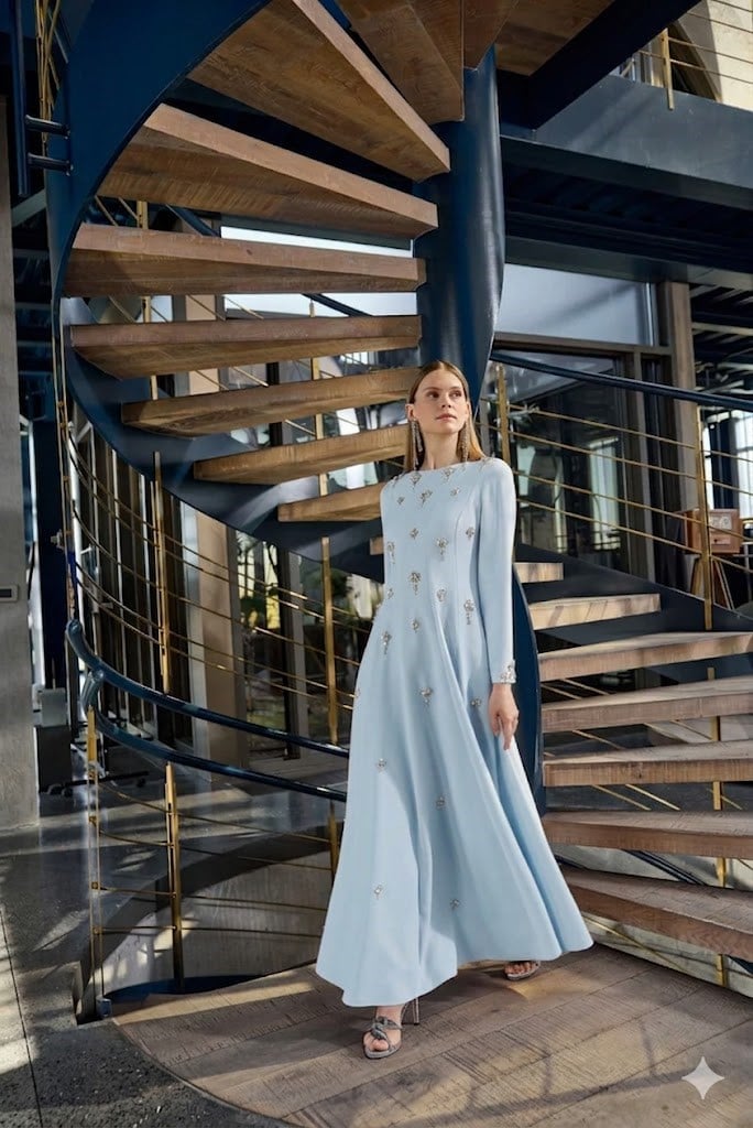 JAMİLA SARAH KREP KARMEN DRESS ABİYE ELBİSE