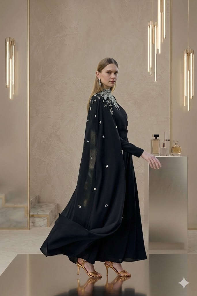 JAMİLA SARAH KREP ZELA DRESS ABİYE ELBİSE