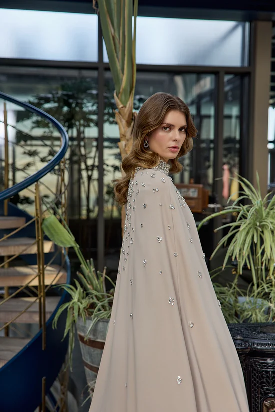 JAMİLA SARAH KREP ZELA DRESS ABİYE ELBİSE