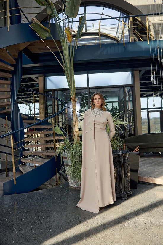 JAMİLA SARAH KREP ZELA DRESS ABİYE ELBİSE