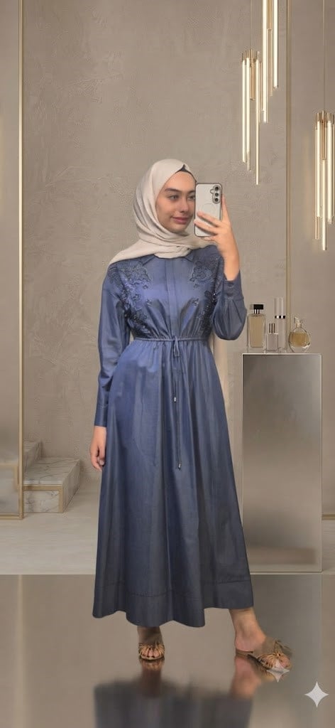 MİSSEMRAMİSS Ivory Flom Dress Elbise