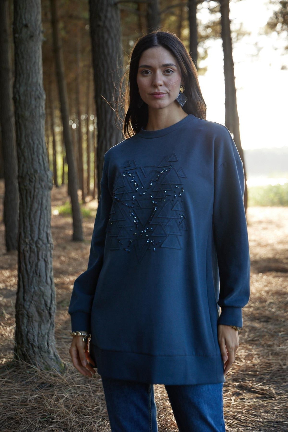 MOODBASIC NAKIŞLI TAŞLANMIŞ TEN CEL TUNİK