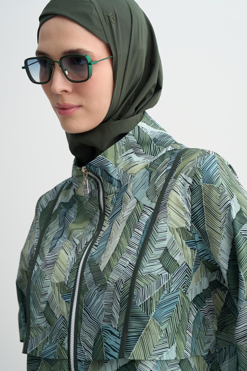 MOODBASİC SWİMWEAR SIRTI ŞİFON DETAYLI TESETTÜR MAYO