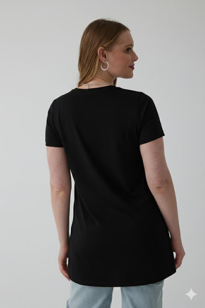 MOODBASIC TAŞLI ŞERİTLİ T-SHIRT