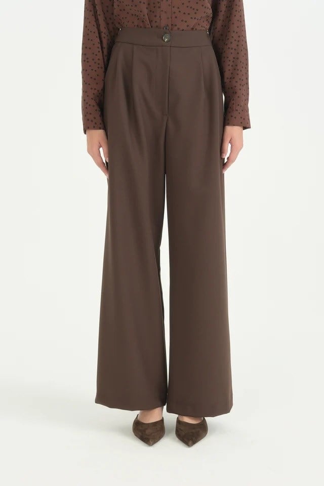 NİHAN İki Pileli Palazzo Pantalon
