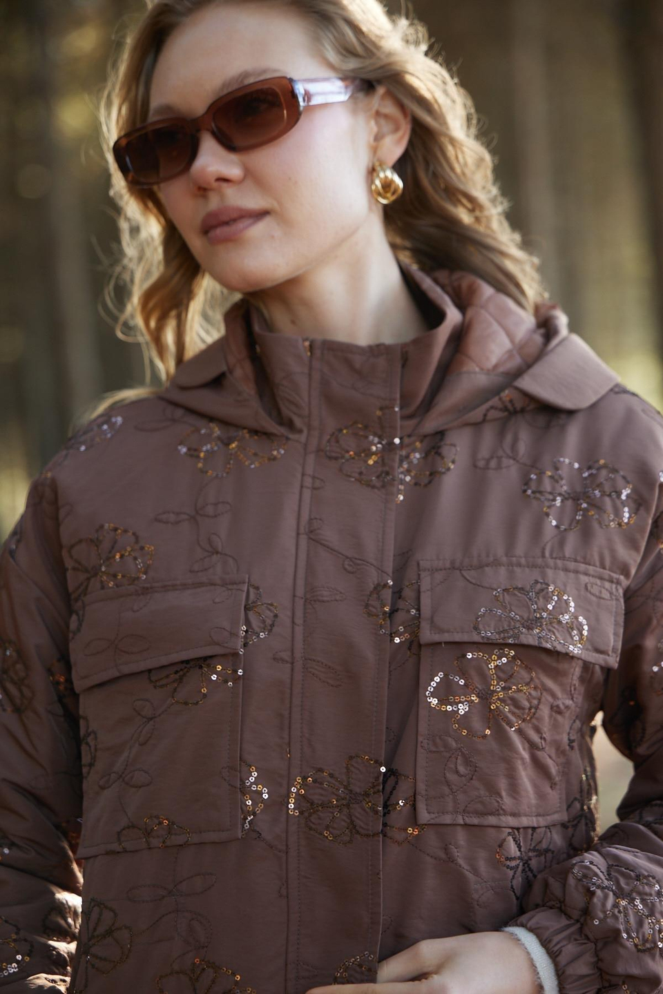 Premium By Moodbasic PUL NAKIŞLI KAPİTONE ASTARLI MONT