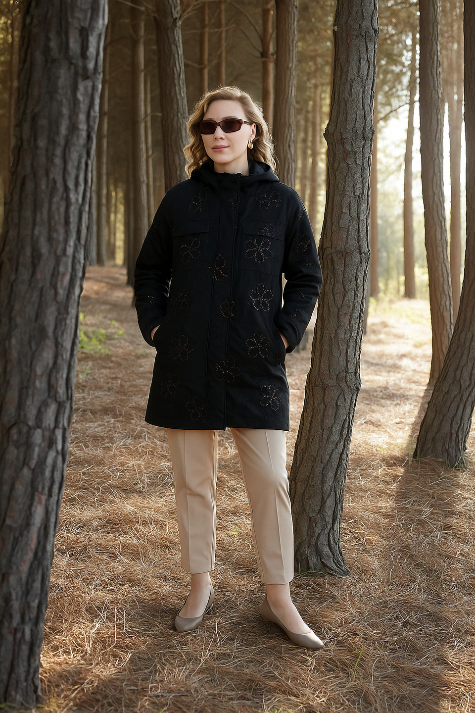 Premium By Moodbasic PUL NAKIŞLI KAPİTONE ASTARLI MONT