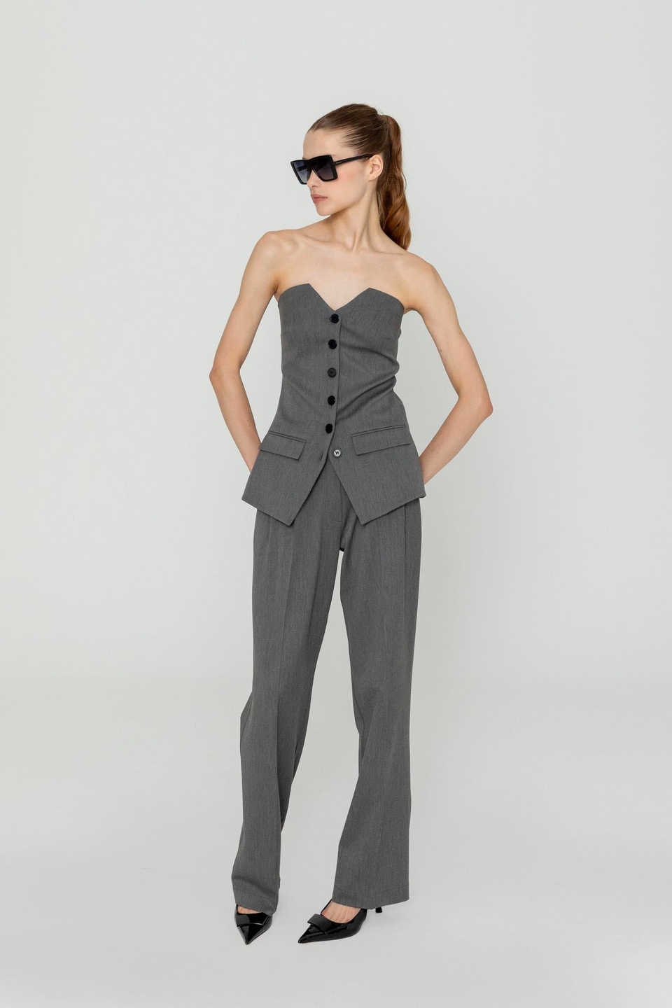 COLETTE WAISTCOAT IN GREY