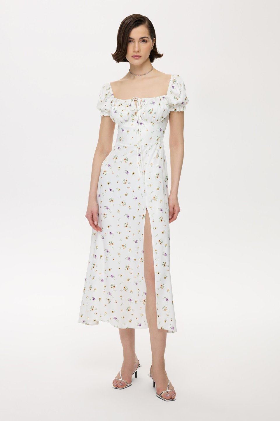 FLORAL FIELDS MIDI DRESS