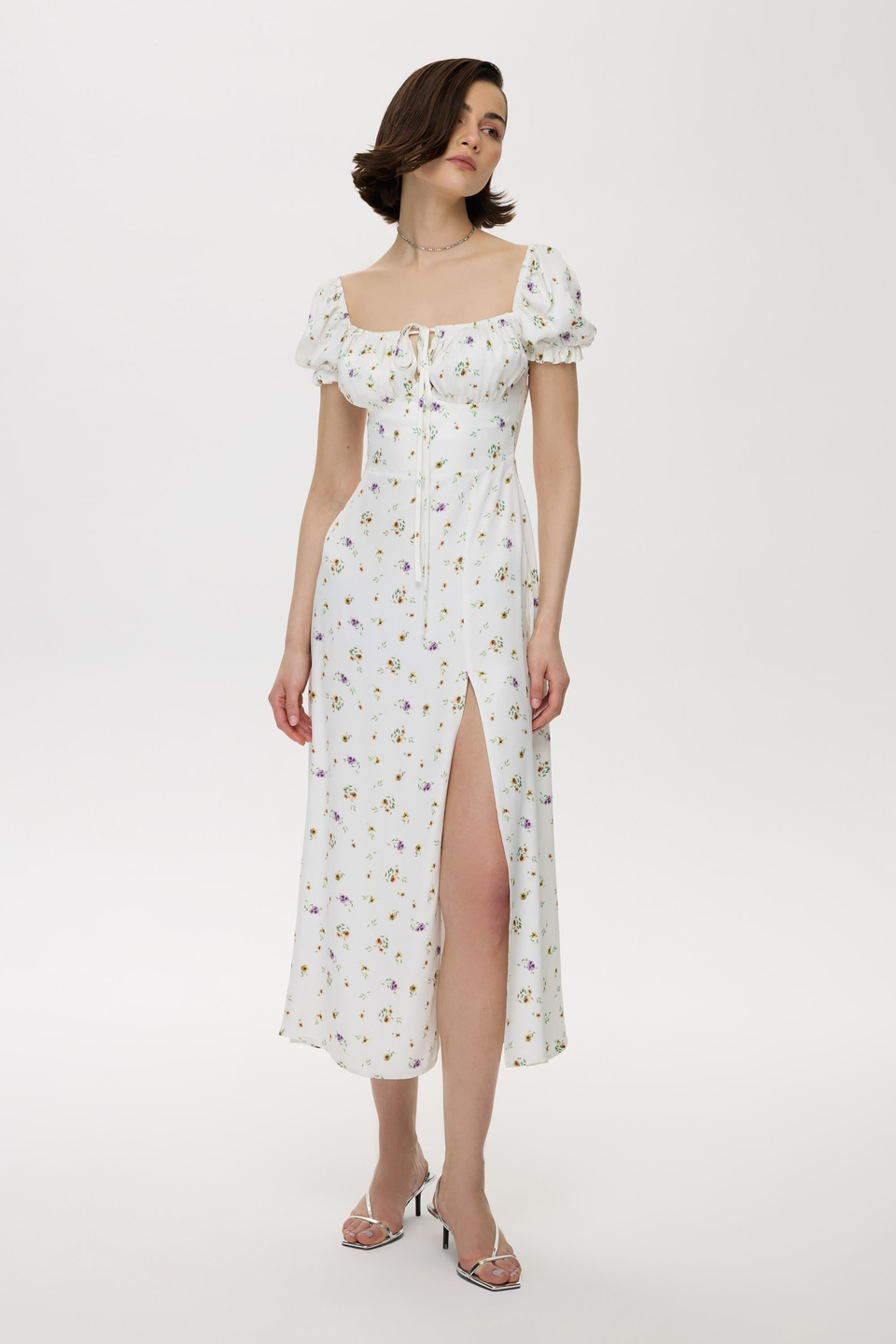 FLORAL FIELDS MIDI DRESS