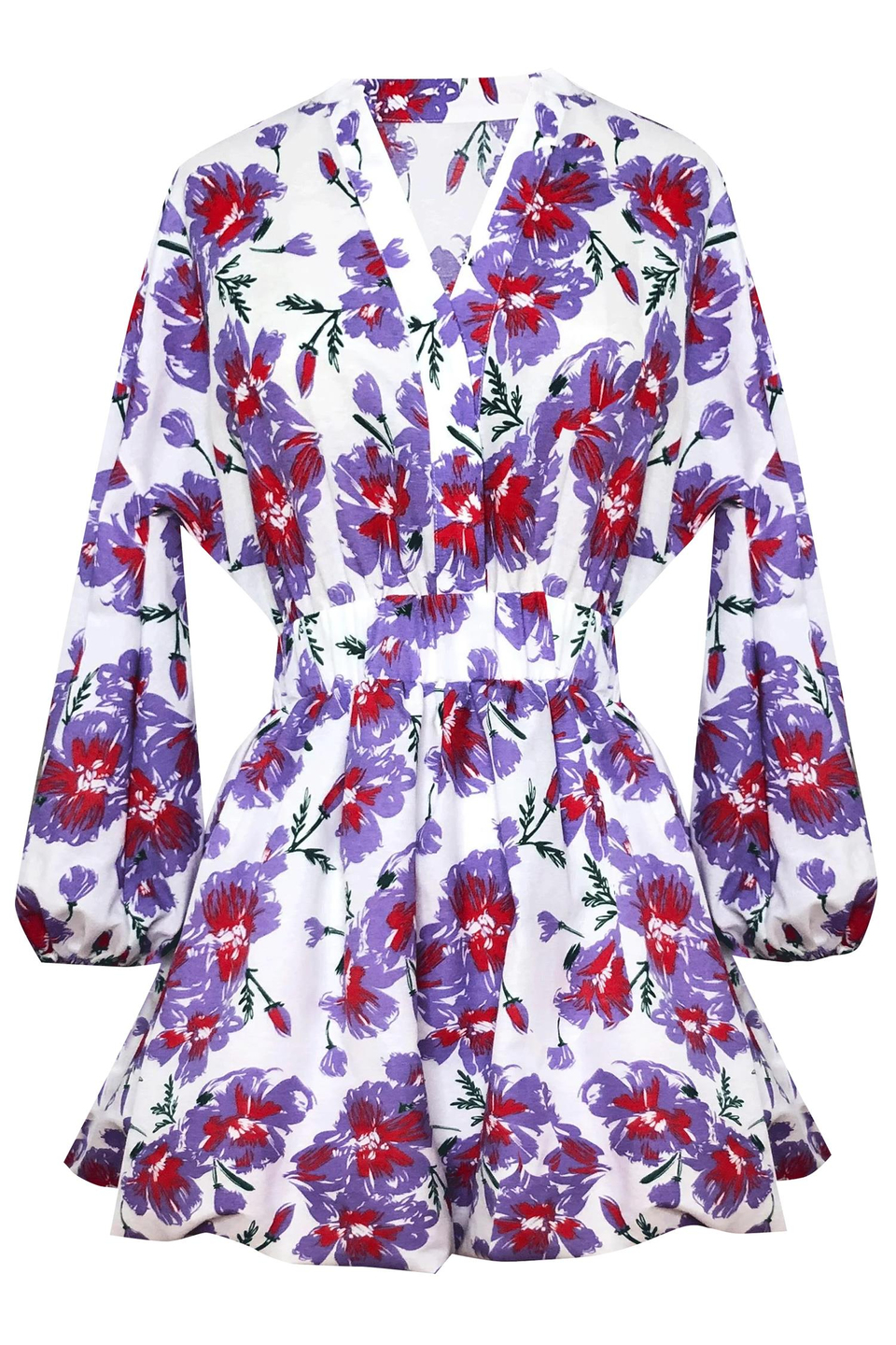 Lara Dress in Lilac Flowers