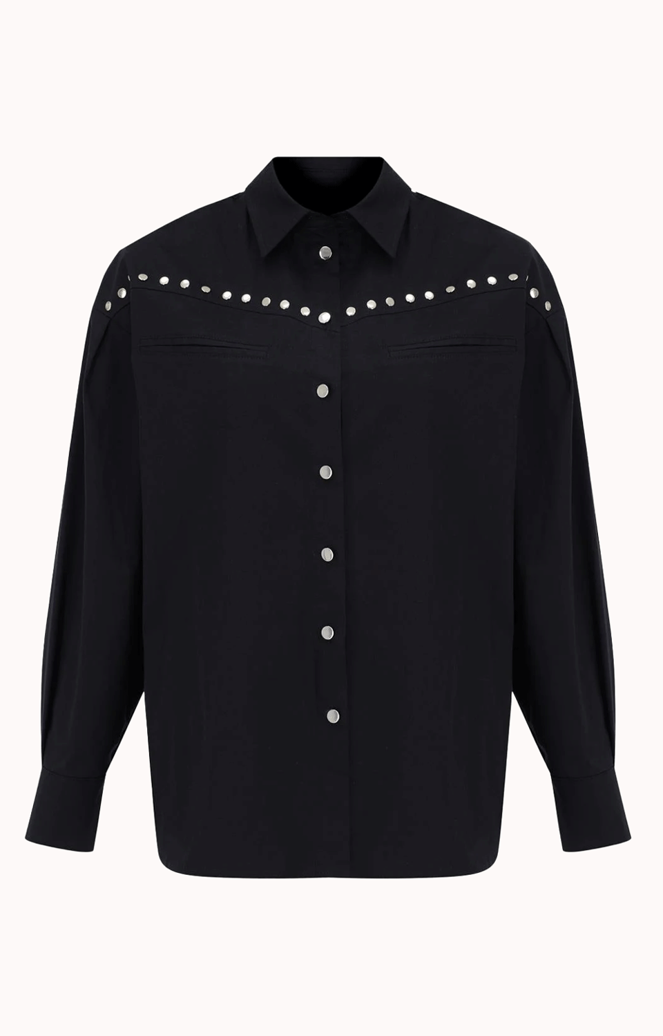NORA BLACK STAPLE SHIRT