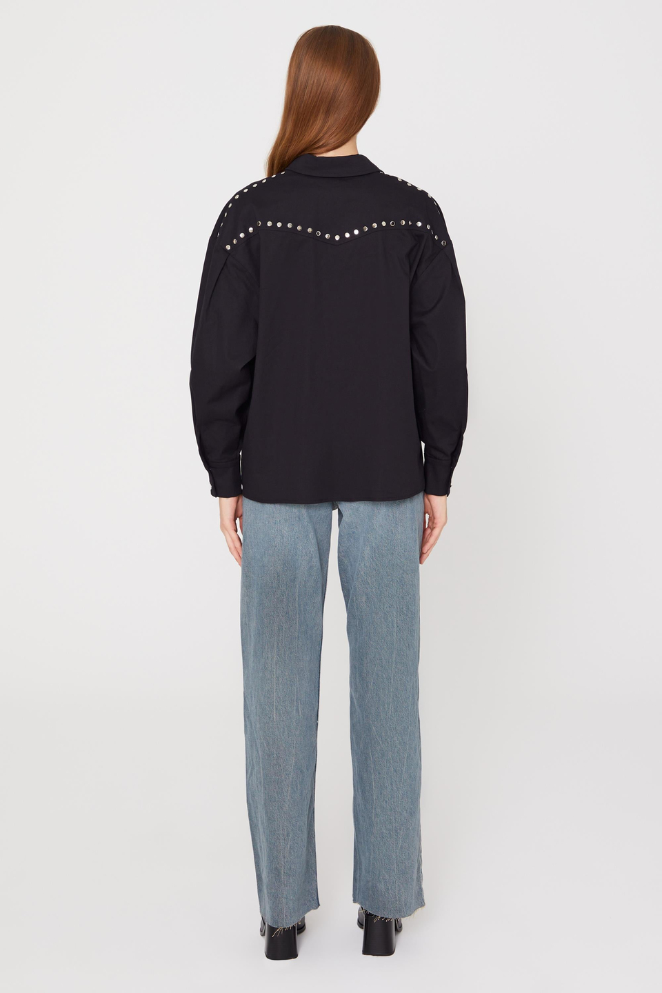 NORA BLACK STAPLE SHIRT