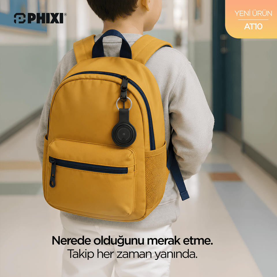PHIXI AT10 Akıllı Eşya Bulucu Takip Etiketi – iOS Bul Uyumlu, Suya Dayanıklı