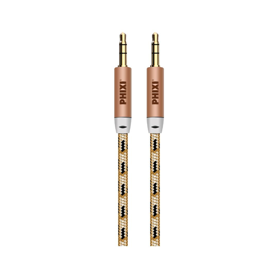Phixi Basic A810 Hasır Örgü 3.5mm Aux Kablo
