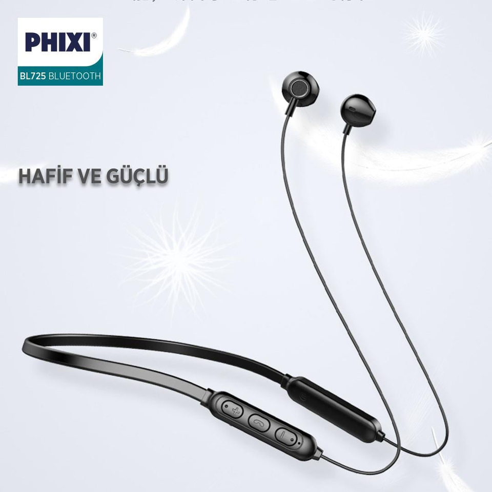 Phixi Basic BL725 IPX5 Boyundan Askılı Bluetooth Kulaklık