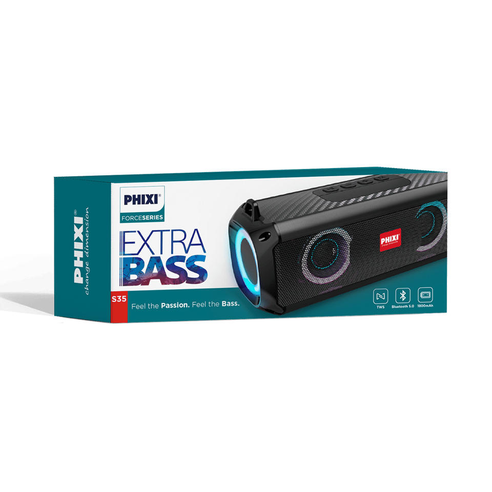 Phixi Force S35 TWS Extra Bass Bluetooth Hoparlör