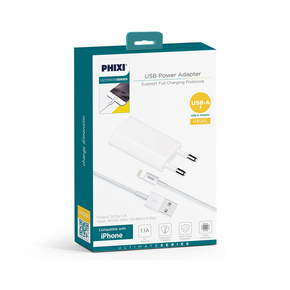 Phixi U4120L Ultimate Lightning Kablolu Şarj Cihazı