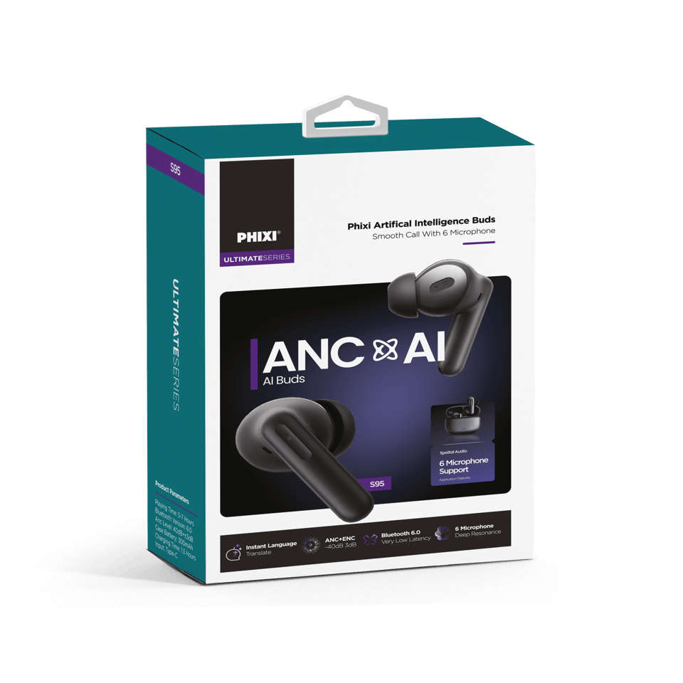 PHİXİ ULTIMATE S95 ANC-ENC YAPAY ZEKA DESTEKLİ BLUETOOTH KULAKLIK