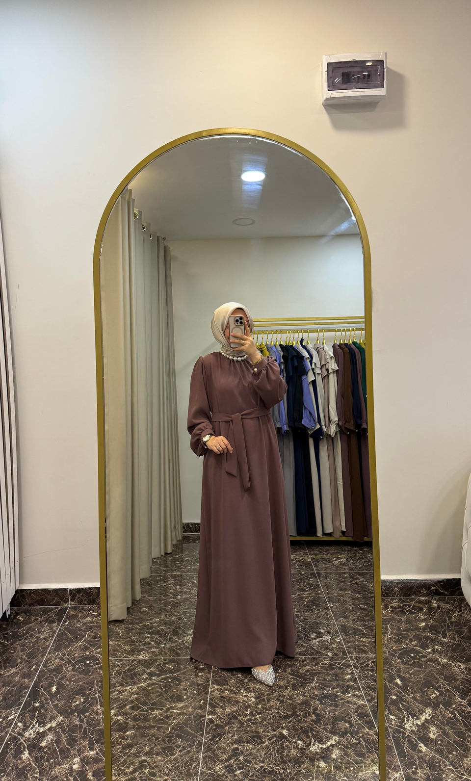 Livza Model Elbise | Menekşe
