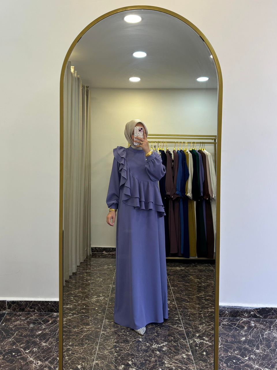 Mihre Diamond Elbise | Leylak
