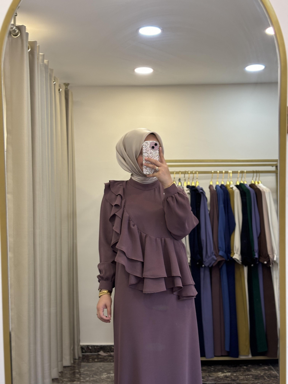 Mihre Diamond Elbise | Menekşe