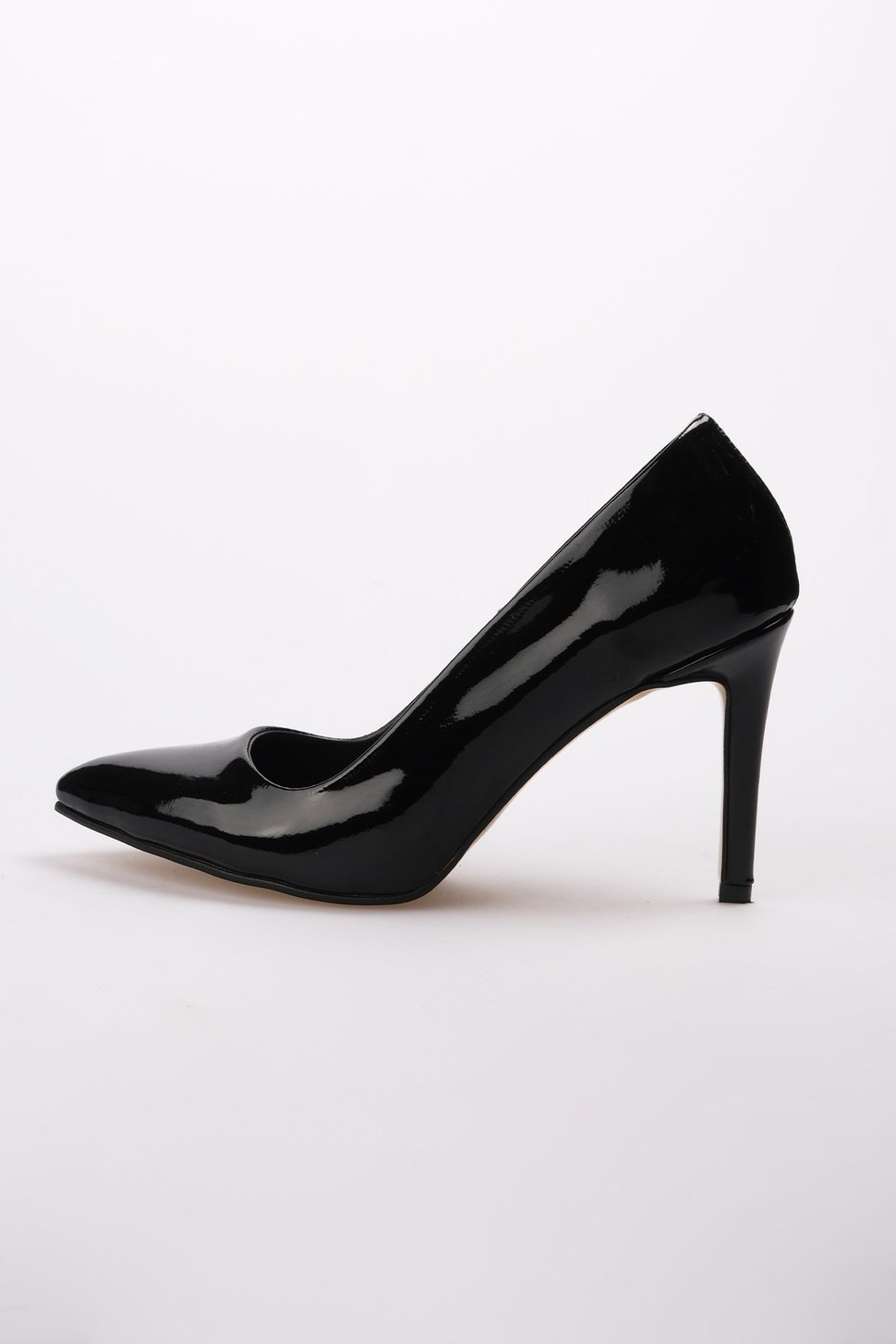 Basic Siyah Rugan Stiletto-Stiletto-Mio Gusto-09033BLR