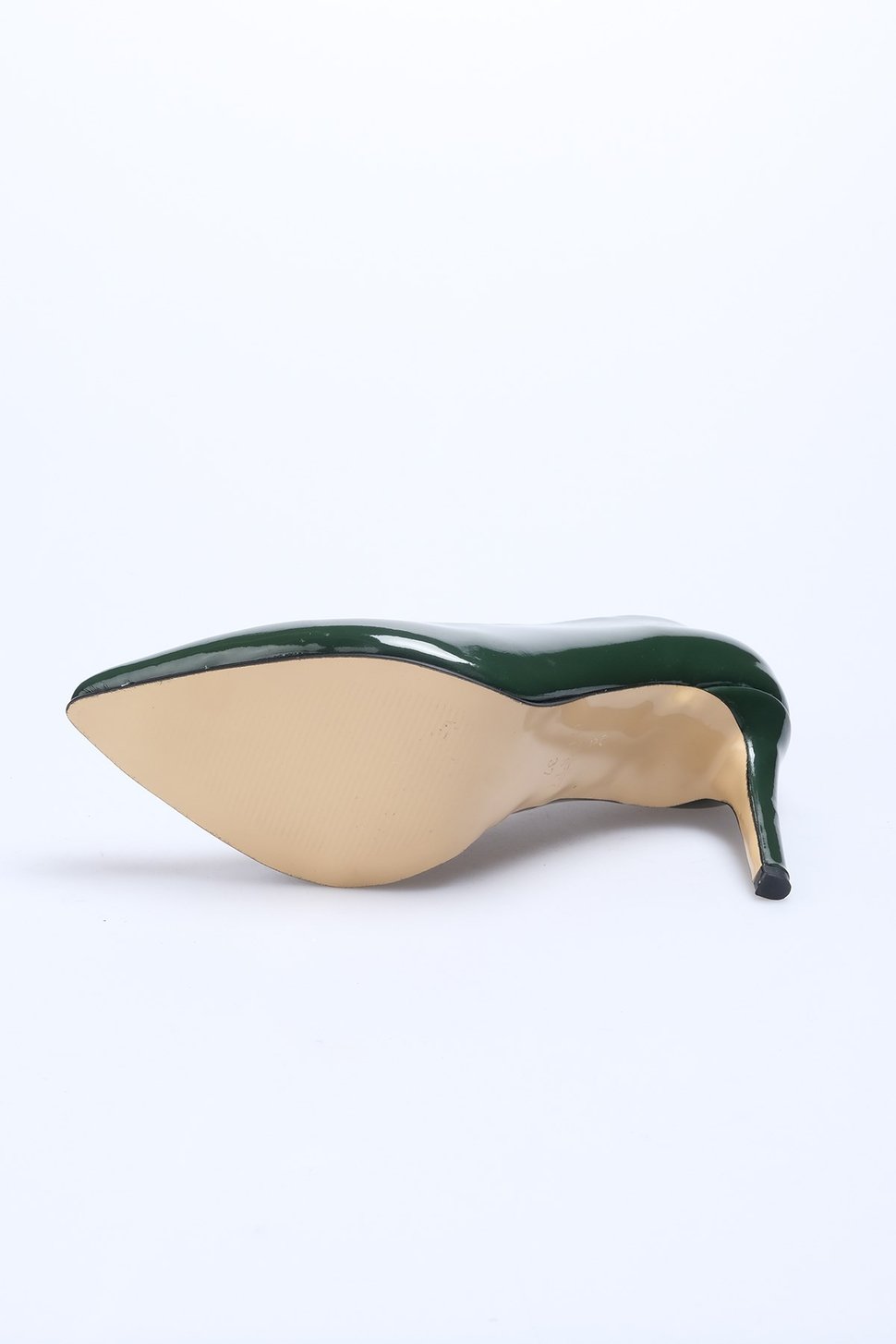 Basic Yeşil Renk Rugan Stiletto-Stiletto-Mio Gusto-09033GNR