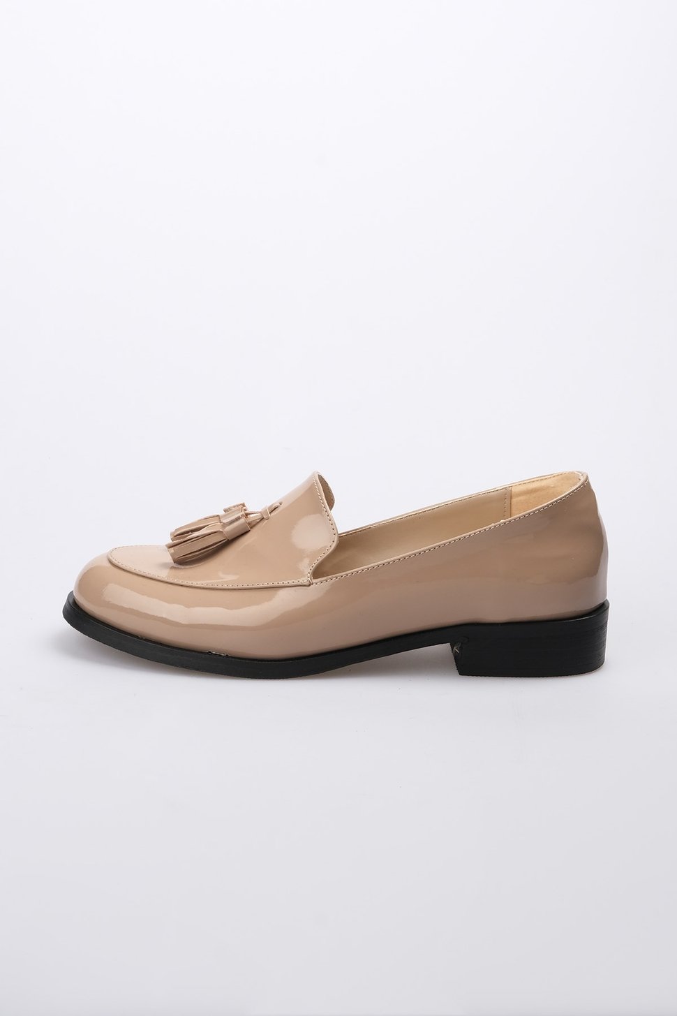 Iris Vizon Rugan Oxford Ayakkabı-DÜZ AYAKKABI-Mio Gusto-02127MIR