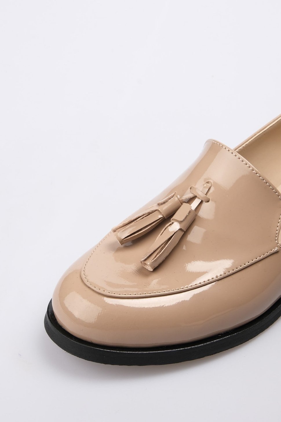 Iris Vizon Rugan Oxford Ayakkabı-DÜZ AYAKKABI-Mio Gusto-02127MIR